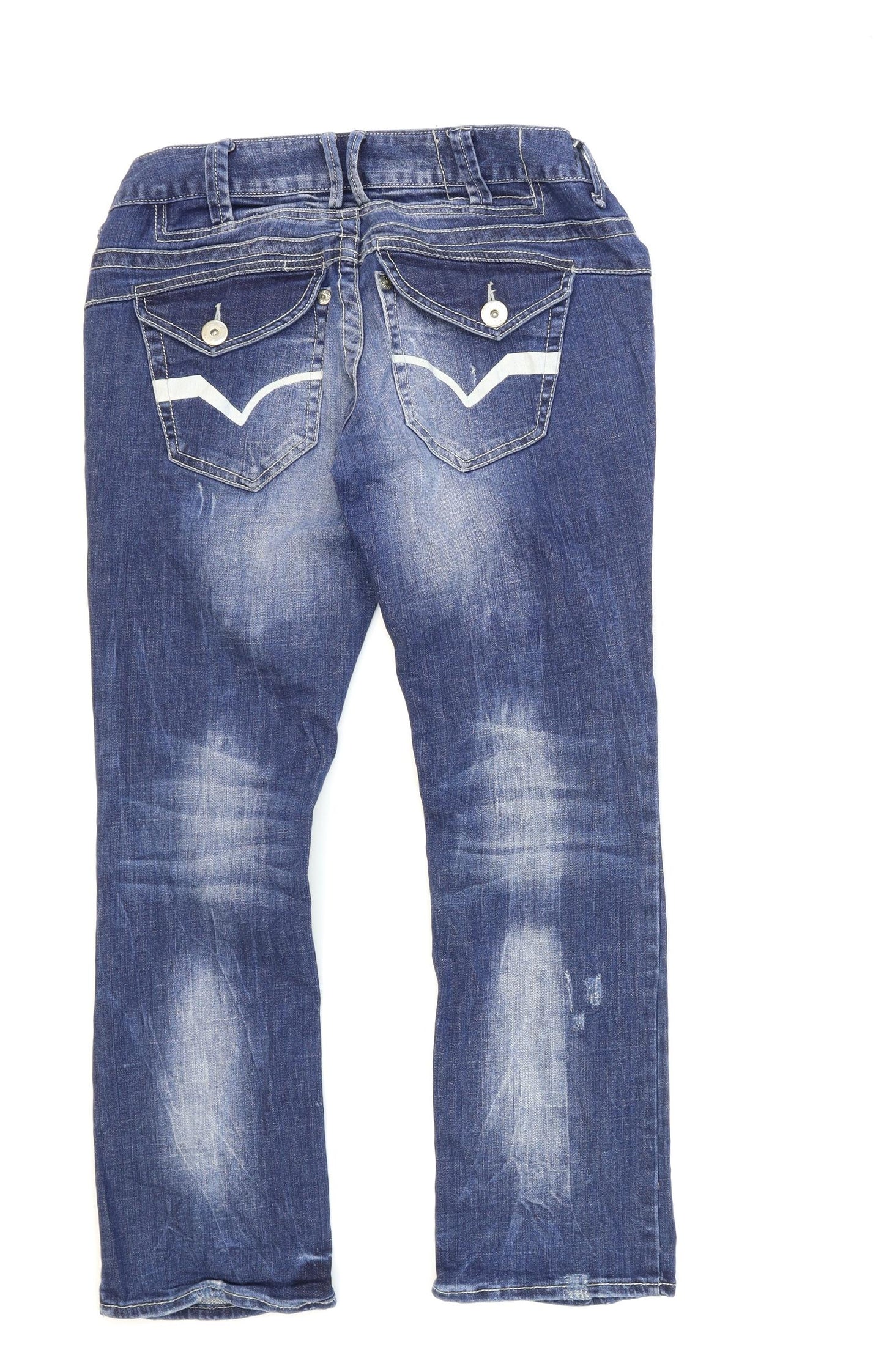 NEXT Womens Blue  Denim Straight Jeans Size 12 L28 in