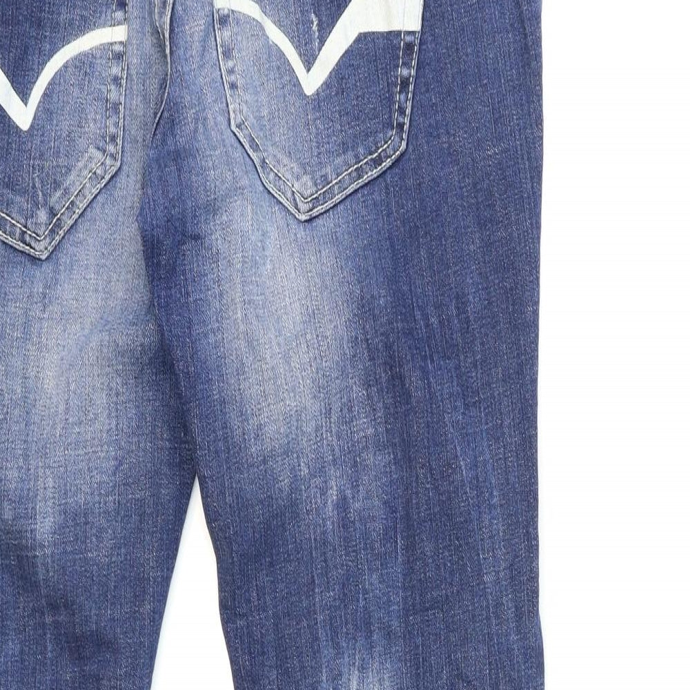 NEXT Womens Blue  Denim Straight Jeans Size 12 L28 in