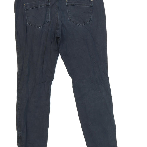 Camaïeu Womens Blue  Denim Skinny Jeans Size 32 in L26 in