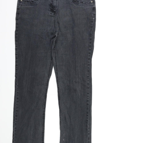 Preworn Womens Grey  Denim Tapered Jeans Size 30 in L27 in