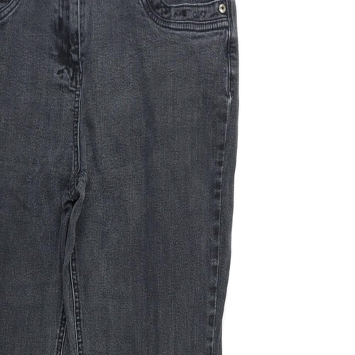 Preworn Womens Grey  Denim Tapered Jeans Size 30 in L27 in