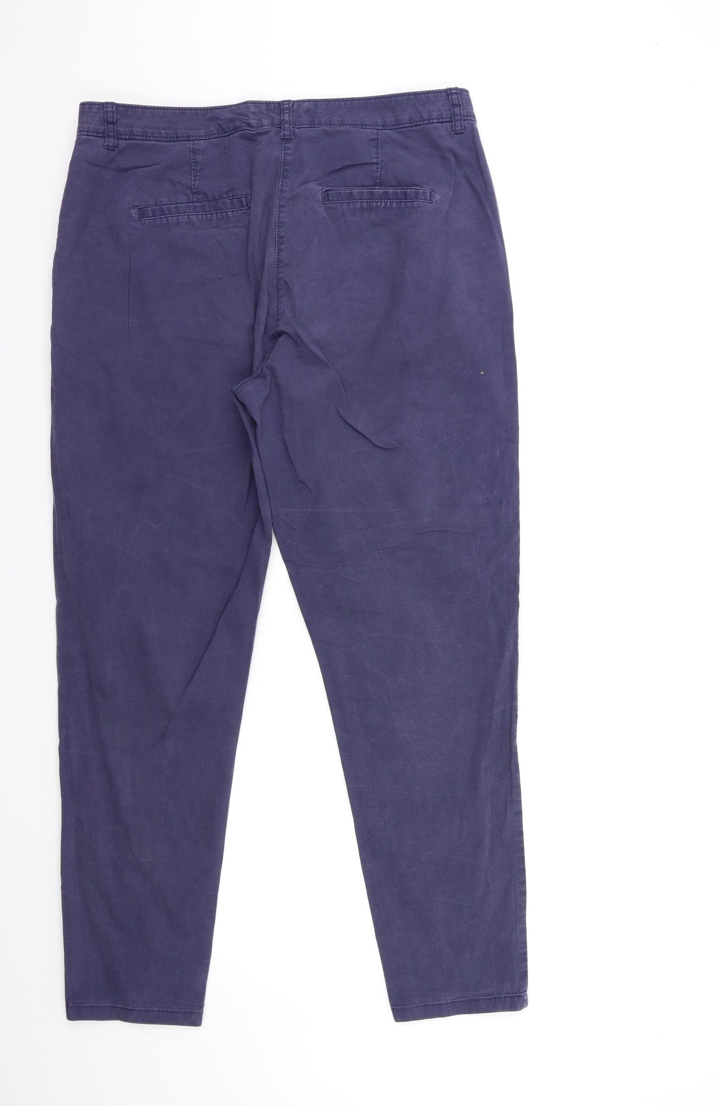 NEXT Womens Blue   Chino Trousers Size 14 L27 in