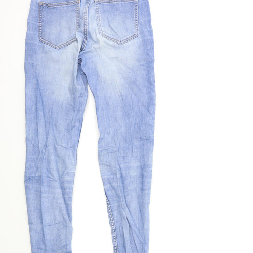 H&M Womens Blue  Denim Skinny Jeans Size 8 L30 in