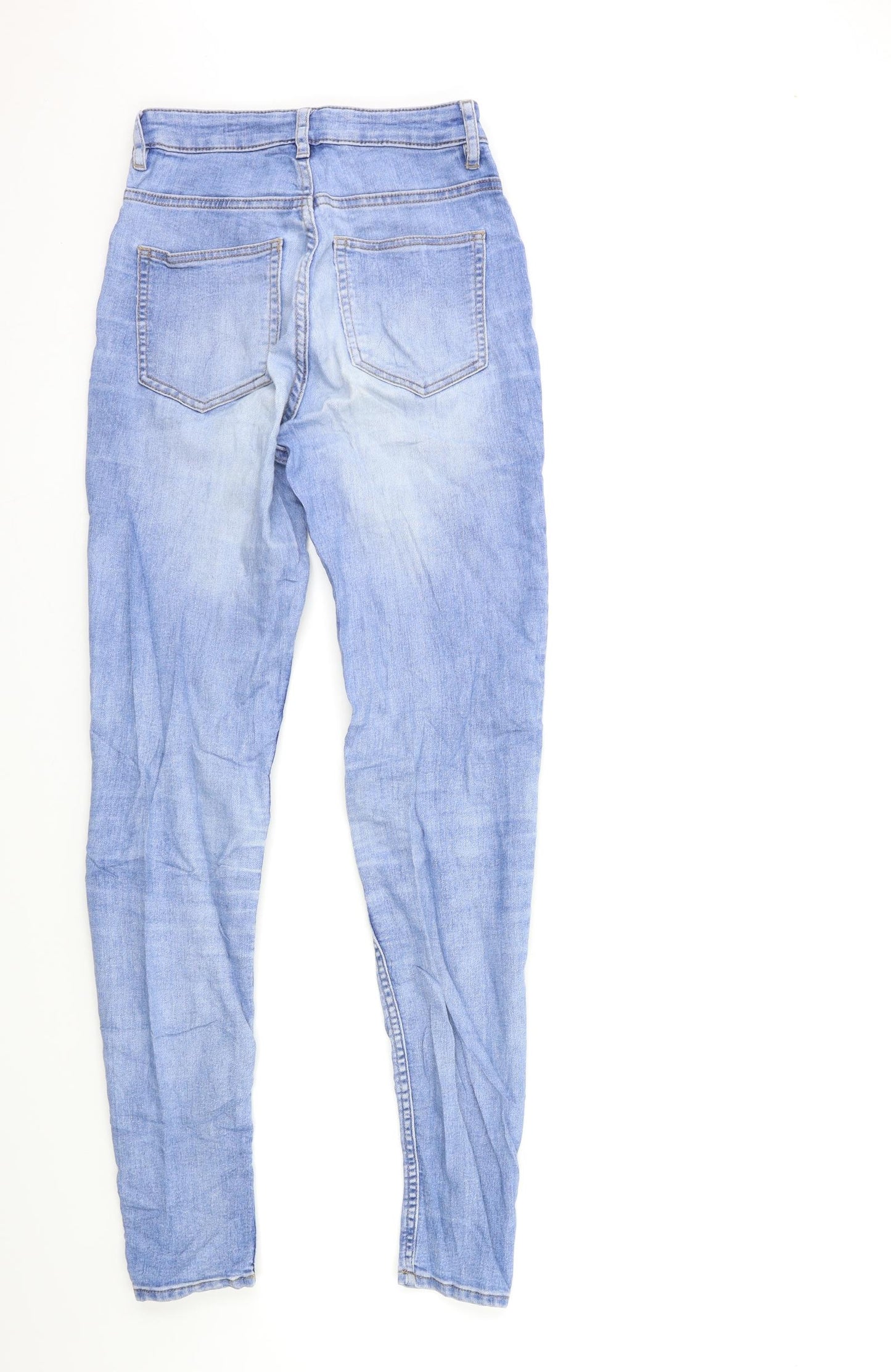 H&M Womens Blue  Denim Skinny Jeans Size 8 L30 in