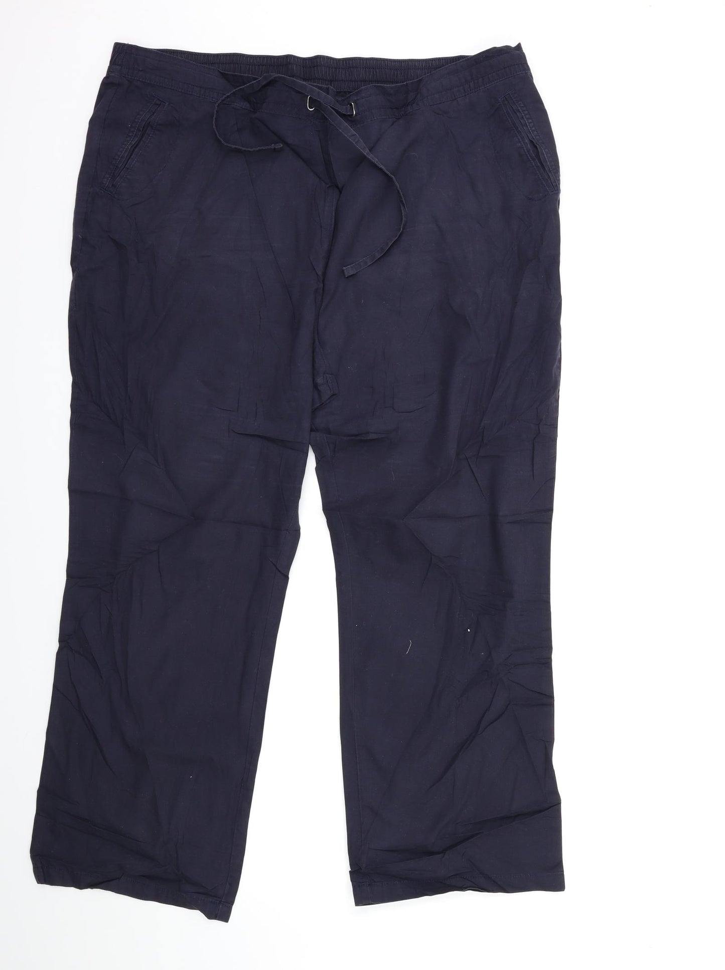 Marks and Spencer Womens Blue   Trousers  Size 20 L28 in