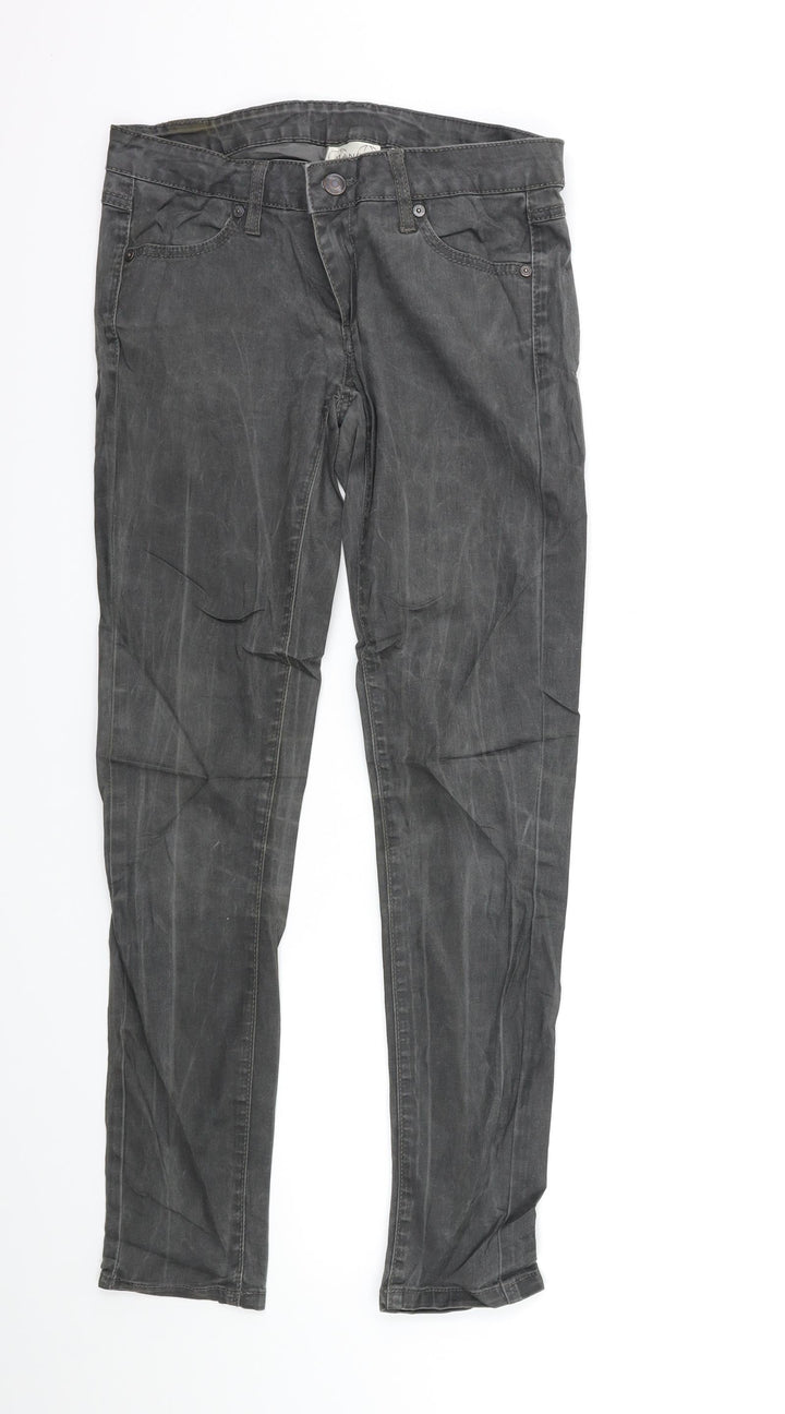 Mango Womens Grey Denim Skinny Jeans Size 8 L29 in