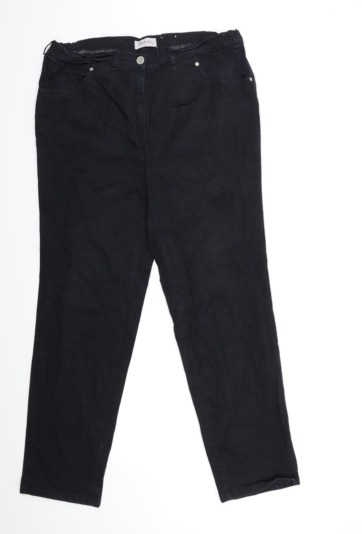 Malva Womens Blue  Denim Straight Jeans Size 34 in L31 in