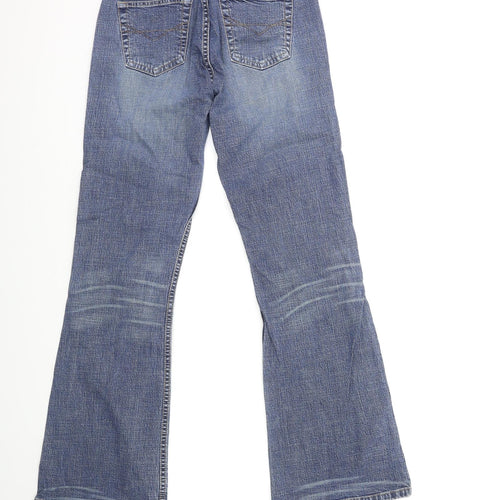 River Island Womens Blue  Denim Flared Jeans Size 10 L30 in