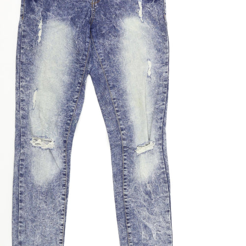 PARISIAN SIGNATURE Womens Blue  Denim Skinny Jeans Size 10 L30 in