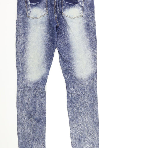 PARISIAN SIGNATURE Womens Blue  Denim Skinny Jeans Size 10 L30 in