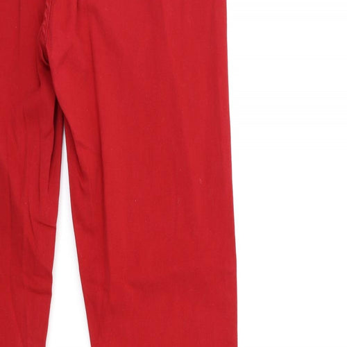 yesyes Womens Red  Denim Skinny Jeans Size 16 L31 in