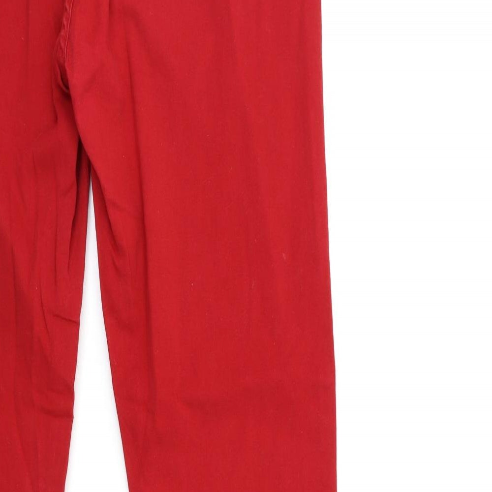 yesyes Womens Red  Denim Skinny Jeans Size 16 L31 in