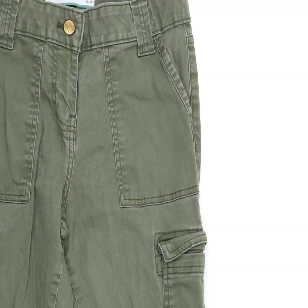 NEXT Womens Green   Cropped Trousers Size 8 L22 in