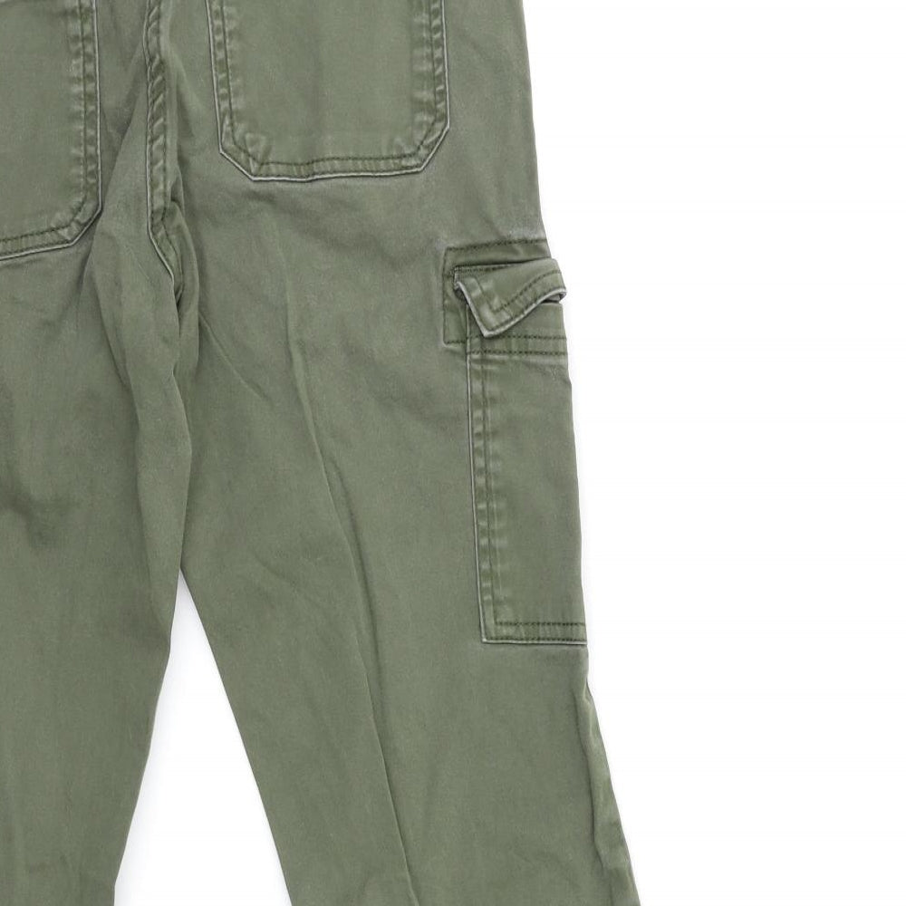 NEXT Womens Green   Cropped Trousers Size 8 L22 in