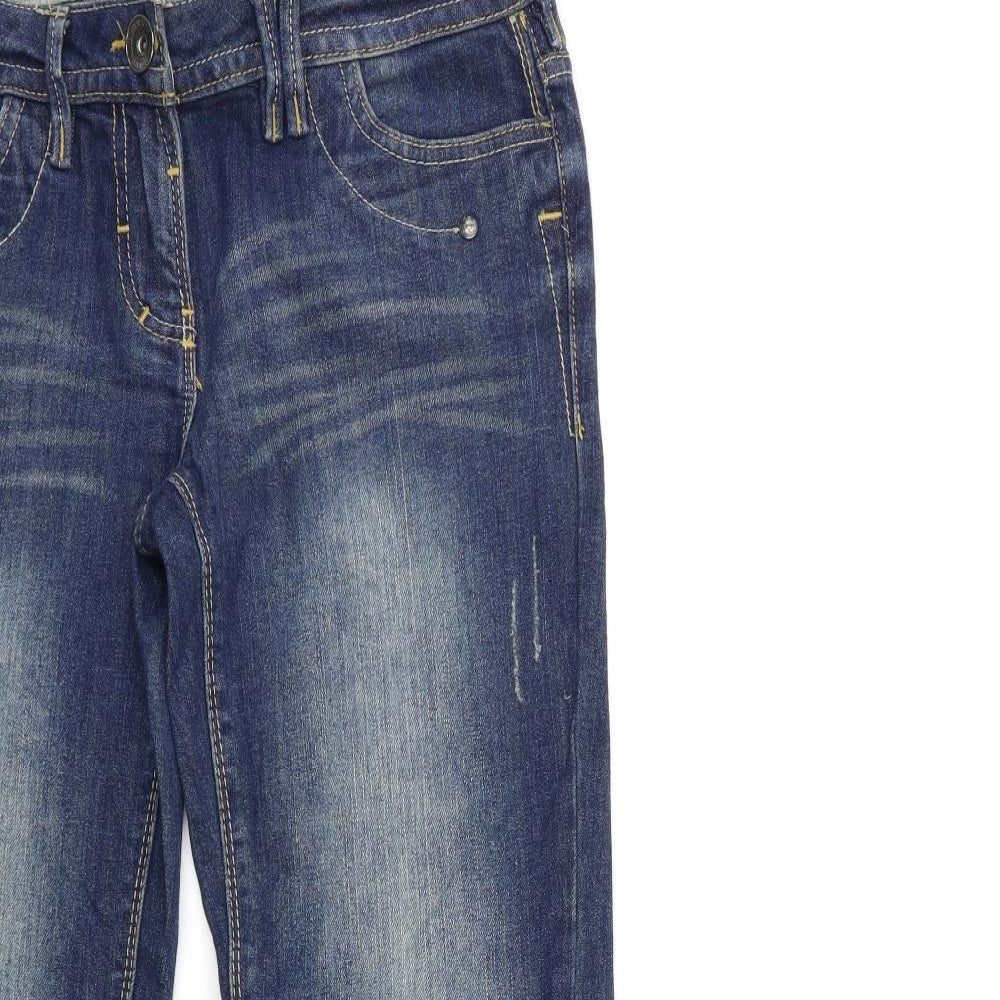 NEXT Womens Blue  Denim Flared Jeans Size 8 L27 in