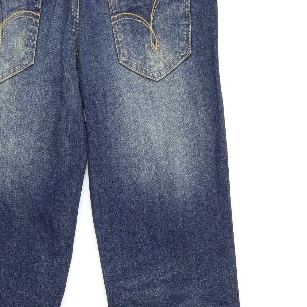 NEXT Womens Blue  Denim Flared Jeans Size 8 L27 in