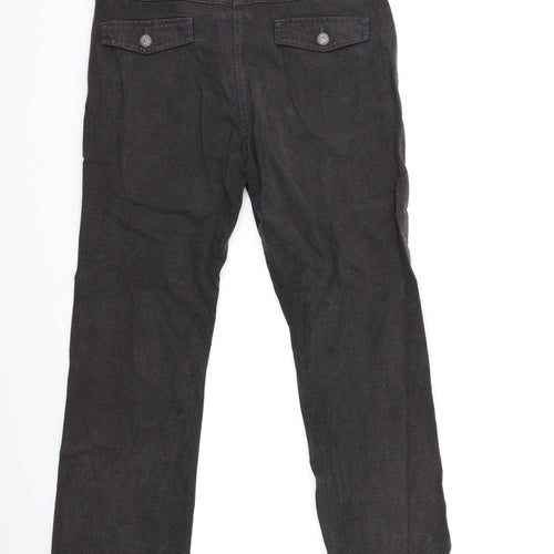 Per Una Womens Black  Denim Straight Jeans Size 8 L28 in