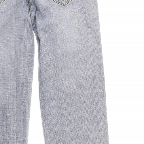 Preworn Womens Grey  Denim Flared Jeans Size 10 L29 in