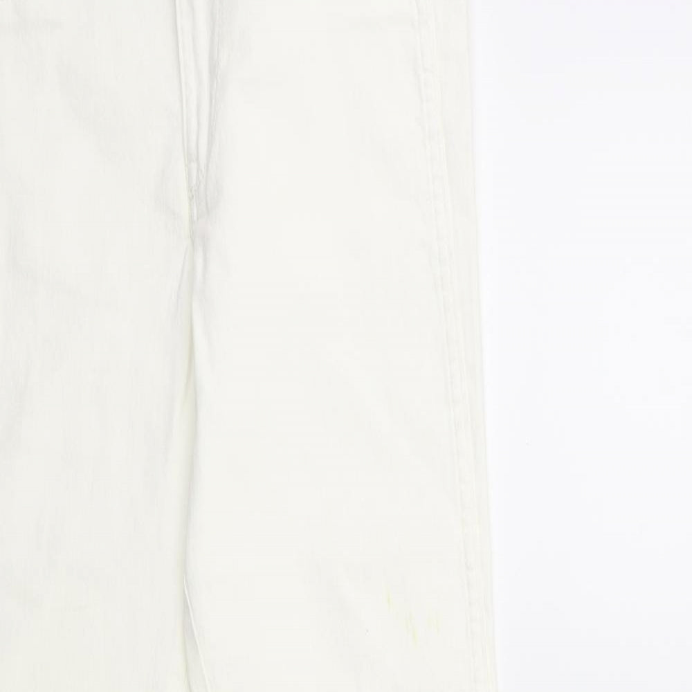 H&M Womens White  Denim Skinny Jeans Size 26 in L28 in