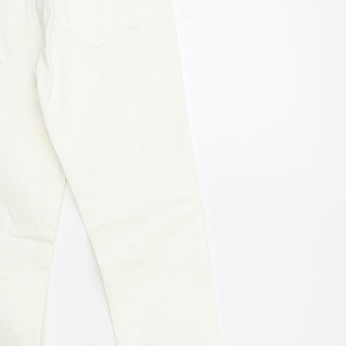 H&M Womens White  Denim Skinny Jeans Size 26 in L28 in