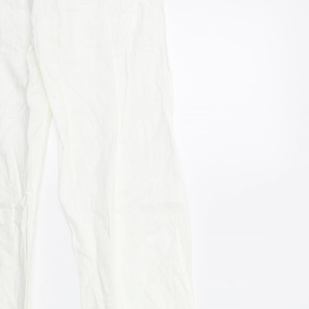 New Look Womens White   Trousers  Size 8 L35 in