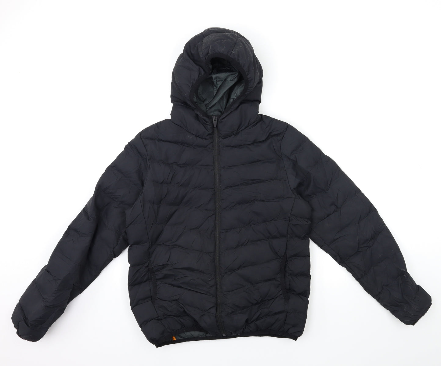 Brave Soul Boys Black   Puffer Jacket Coat Size 11-12 Years