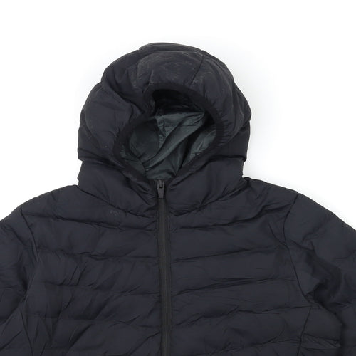 Brave Soul Boys Black   Puffer Jacket Coat Size 11-12 Years