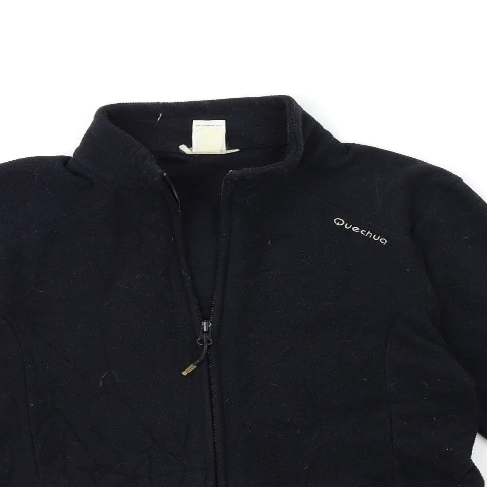 Quechua Womens Black  Fleece Jacket  Size S
