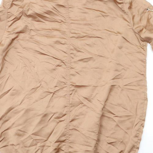 Missguided Womens Brown   Bomber Jacket Jacket Size 8