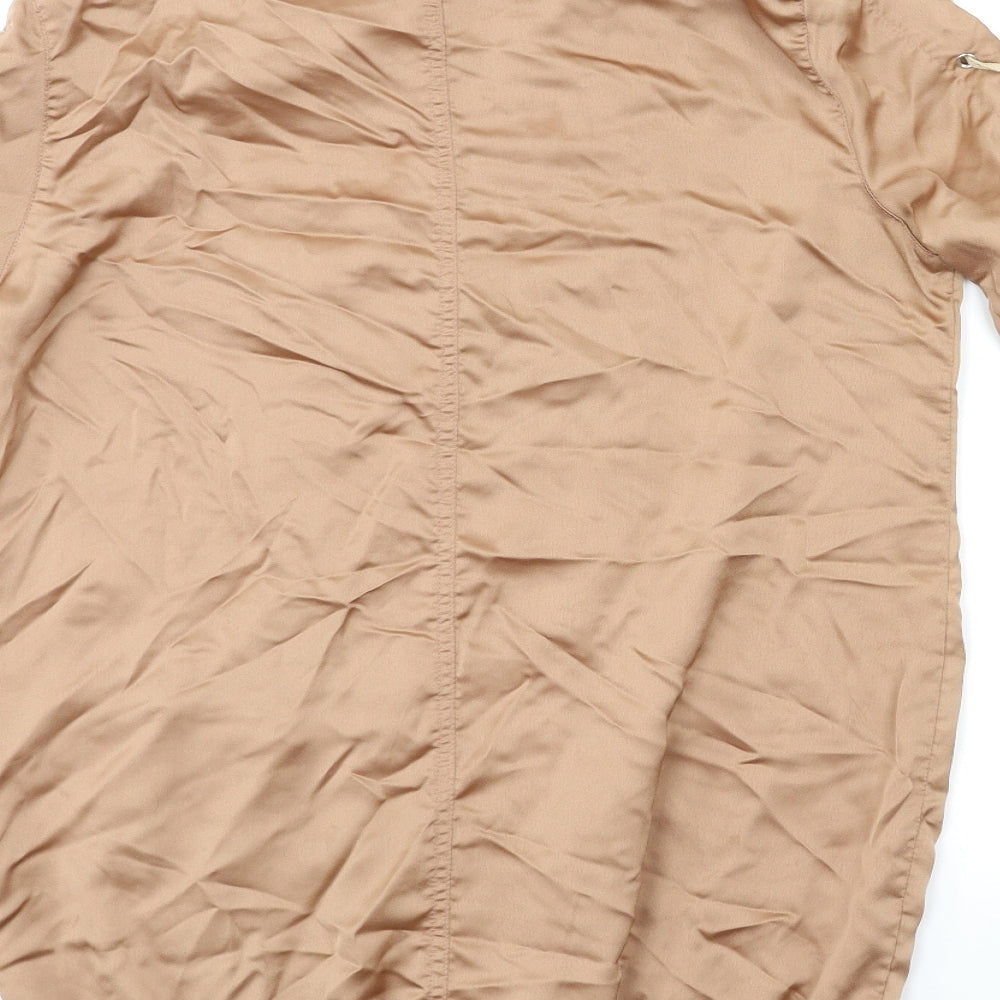 Missguided Womens Brown   Bomber Jacket Jacket Size 8
