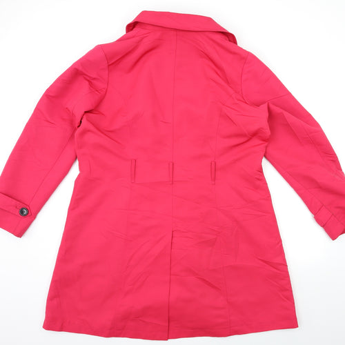Marks and Spencer Womens Pink   Overcoat Coat Size 18