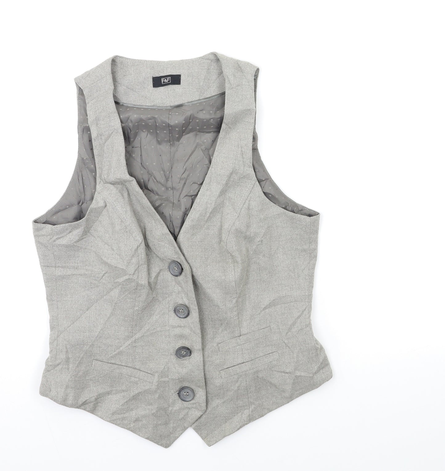 F&F Womens Green   Jacket Waistcoat Size 10
