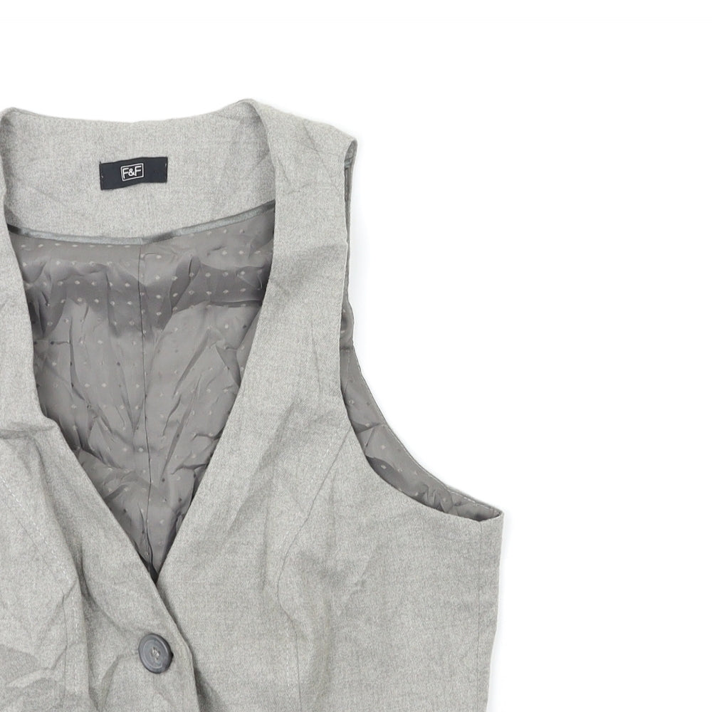 F&F Womens Green   Jacket Waistcoat Size 10