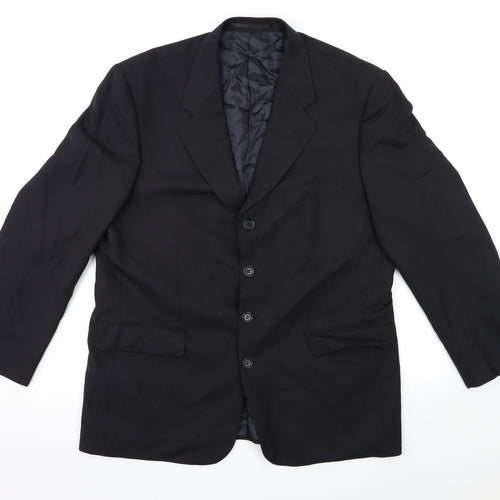 JAMES BERRY Mens Black   Jacket Suit Jacket Size 44