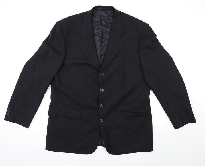 JAMES BERRY Mens Black   Jacket Suit Jacket Size 44