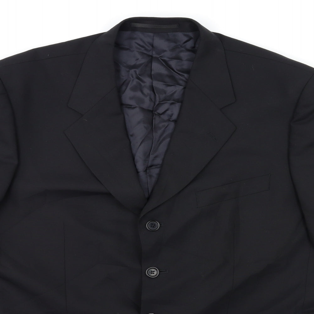 JAMES BERRY Mens Black   Jacket Suit Jacket Size 44