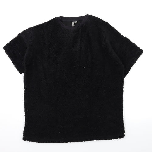 ASOS Womens Black  Fleece Pullover Jumper Size L