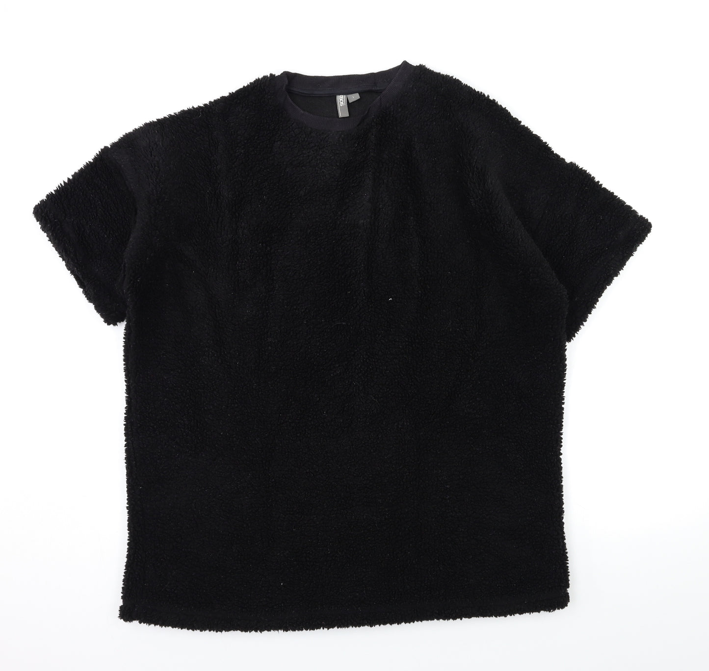 ASOS Womens Black  Fleece Pullover Jumper Size L