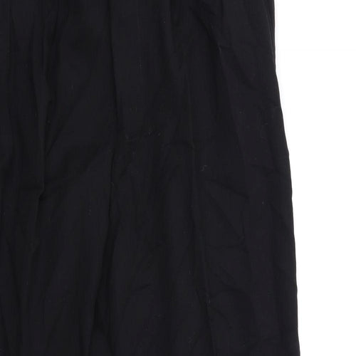 Preworn Womens Black  Rayon Trousers  Size 32 in L30 in