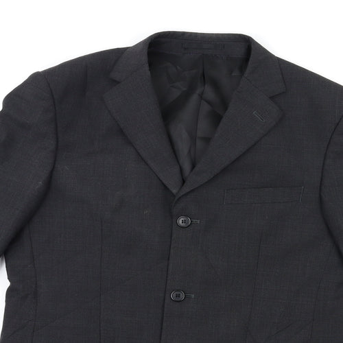 Charlton Grey Mens Grey   Jacket Suit Jacket Size 38