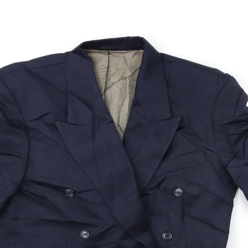 Topman Mens Blue   Jacket Suit Jacket Size 36