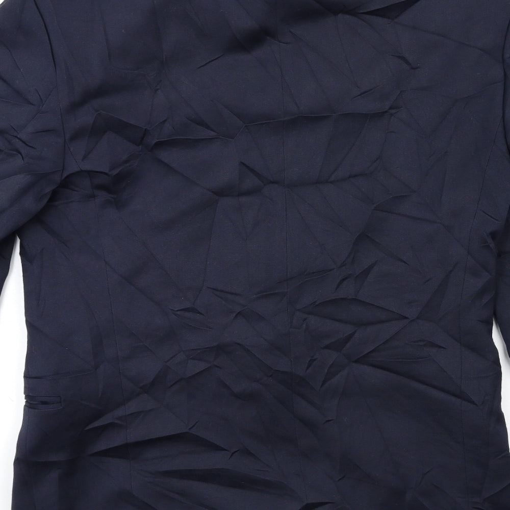 Topman Mens Blue   Jacket Suit Jacket Size 36