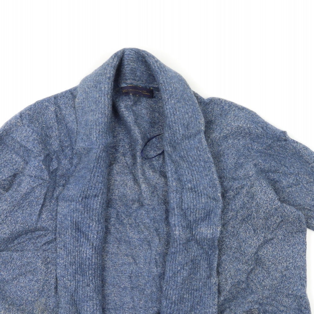 Marks and Spencer Womens Blue  Knit Cardigan Jumper Size 14