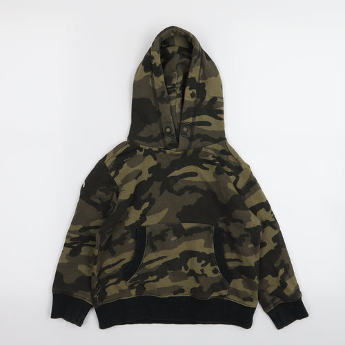 NEXT Boys Green Camouflage  Pullover Jumper Size 4 Years