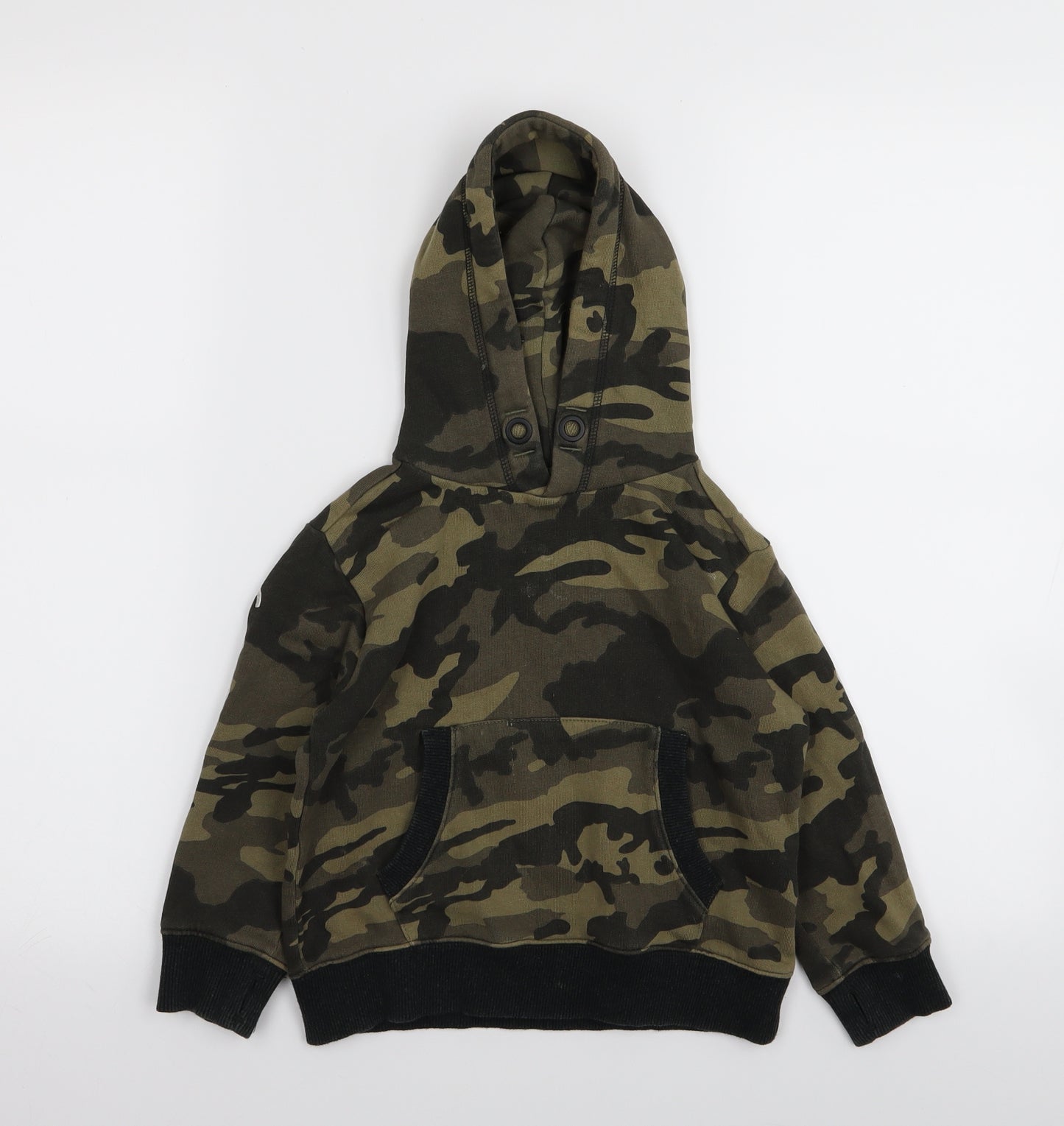 NEXT Boys Green Camouflage  Pullover Jumper Size 4 Years
