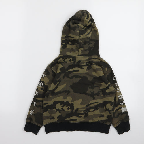 NEXT Boys Green Camouflage  Pullover Jumper Size 4 Years
