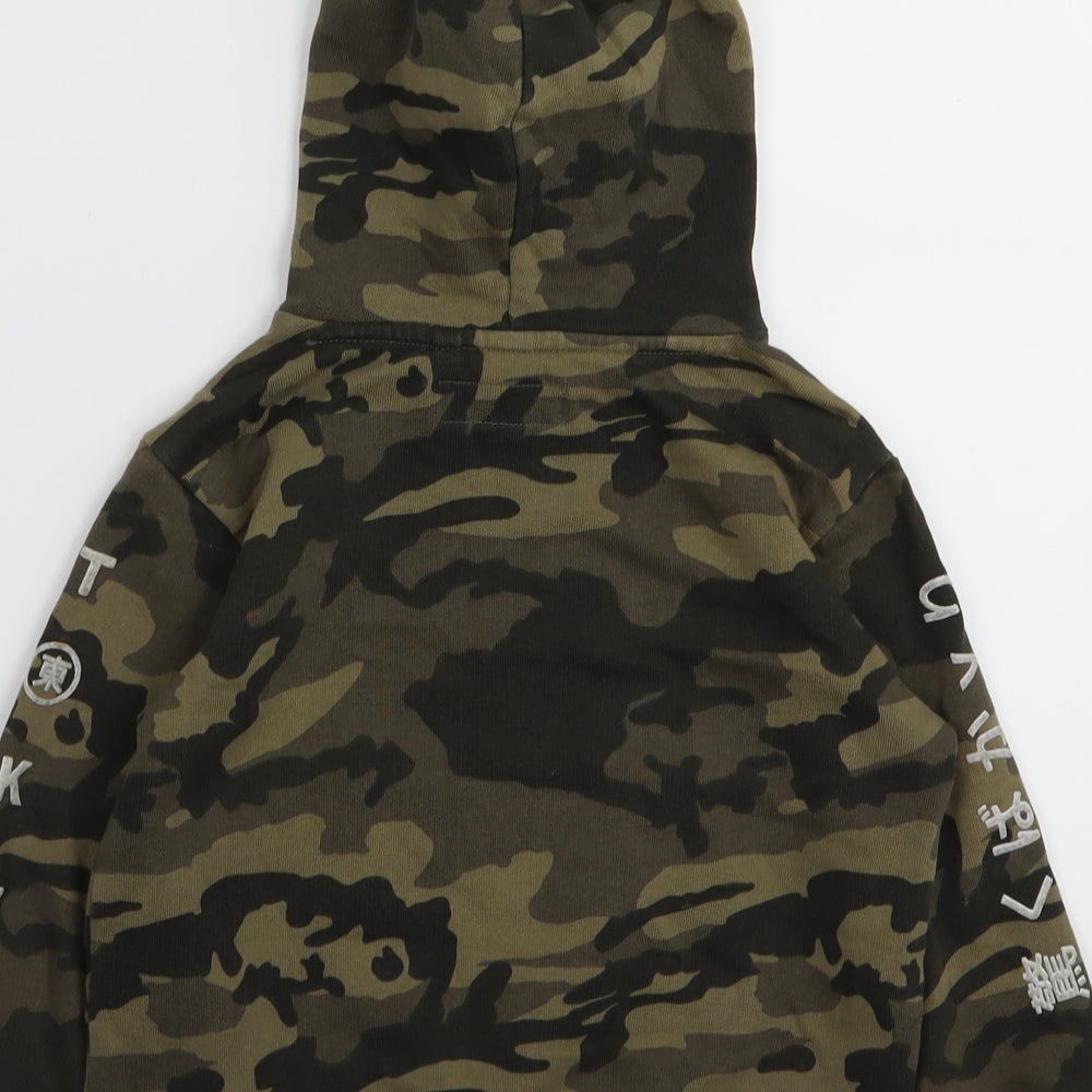 NEXT Boys Green Camouflage  Pullover Jumper Size 4 Years