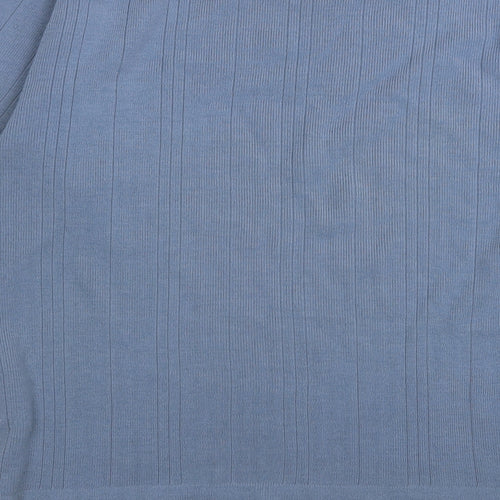 m3m Womens Blue Check  Pullover Jumper Size S