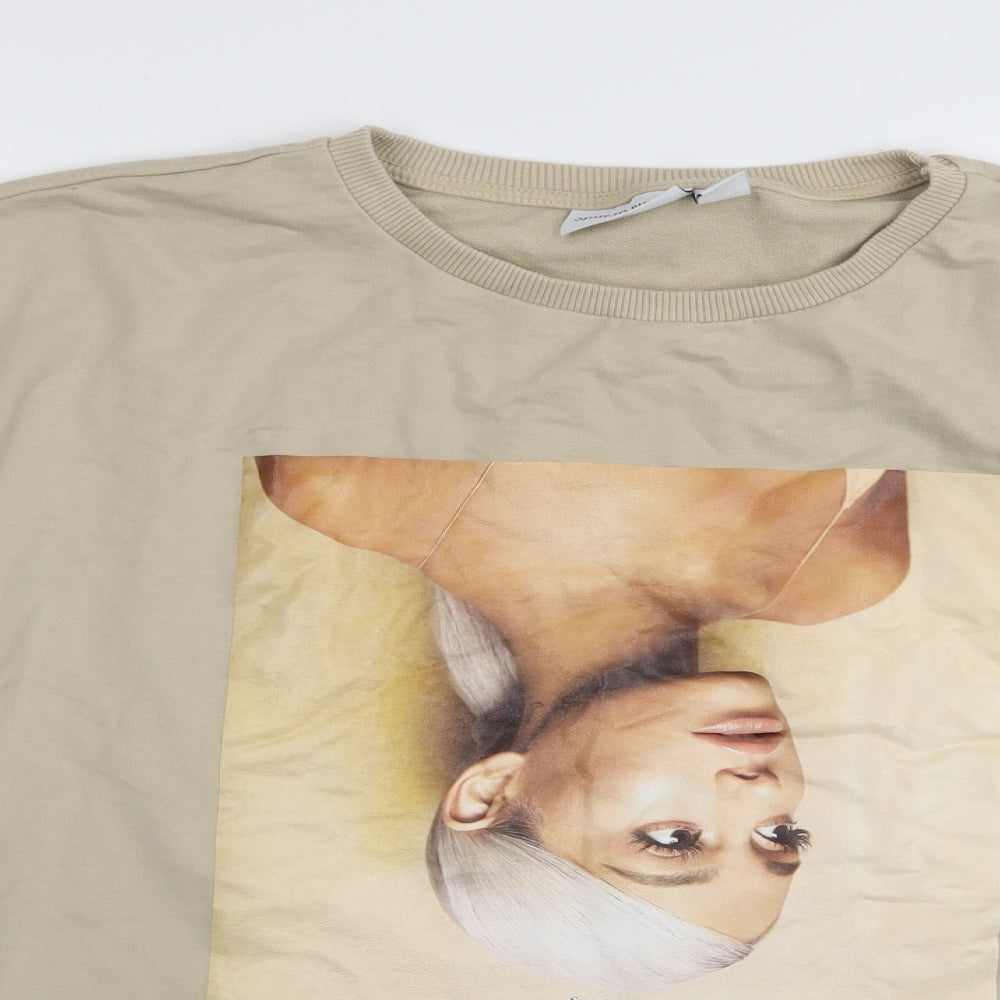 Ariana Grande Womens Beige   Pullover Jumper Size 18