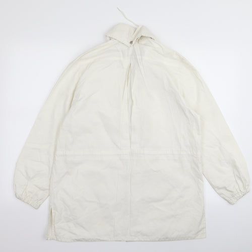 Preworn Womens White   Jacket Coat Size 8